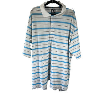Footjoy striped golf/polo shirt.  Size XXL